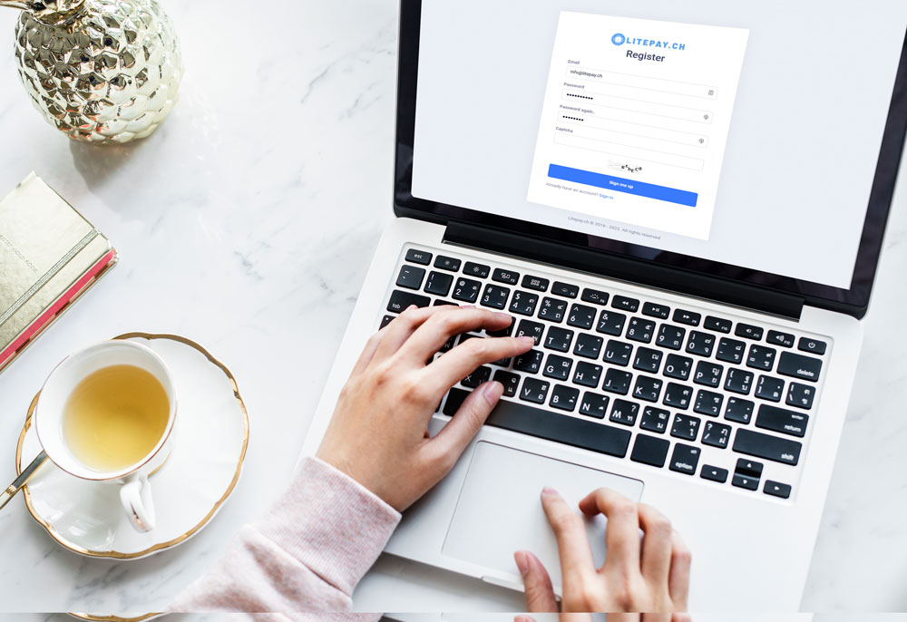 Sign up for merchant account
